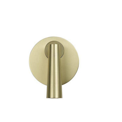 Luminosa Lighting Luminosa Gamma Led Wall Reading Light Satin Gold 179Lm 2700K from B&Q