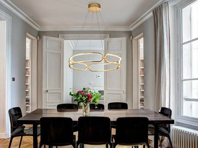 Luminosa Lighting Luminosa Colette Integrated Led Ceiling Pendant GoldUk Stock from B&Q