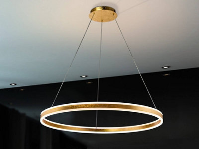 Luminosa Lighting Luminosa Helia Integrated Led Ceiling Pendant GoldUk Stock from B&Q