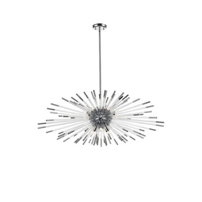 Luminosa Lighting Luminosa Evasian Pendant Light SphericalChrome9X G9Uk Stock from B&Q