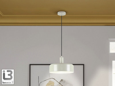 Luminosa Lighting Luminosa Alessia Dome Pendant Ceiling Light Matt Pearl 1Xe27Uk Stock from B&Q