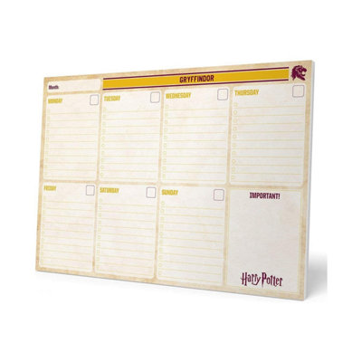 Harry Potter Gryffindor A4 Weekly Notepad Planner - Image 4