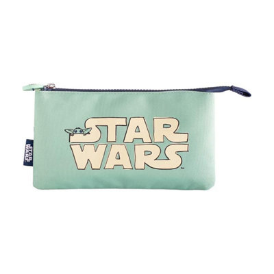 STAR WARS MANDALORIAN TRIPLE POCKET PENCIL CASE SCHOOL BAG BNWT ERIK - Image 5