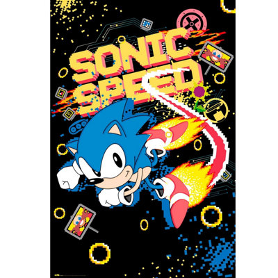 B&Q -  Sonic The Hedgehog Speed 61 X 91.5Cm Maxi Poster