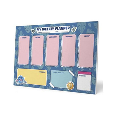 Disney Stitch A4 Weekly Planner Notepad - Image 5