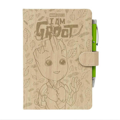 - Marvel I Am Groot Premium A5 Notebook With Projector Pen Stationery Gift Set