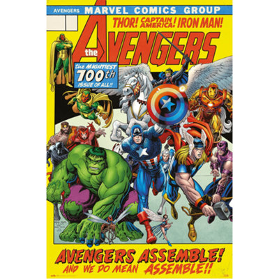 B&Q -  Marvel 100Th Issue Avengers Assemble 61 X 91.5Cm Maxi Poster