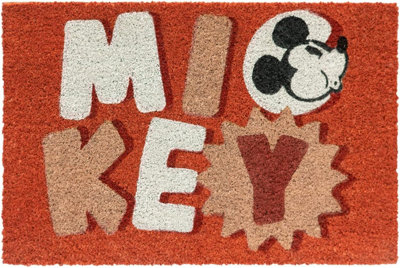 Disney Mickey Mouse Doormat 40 X 60 Cm (Rectangular) from B&Q