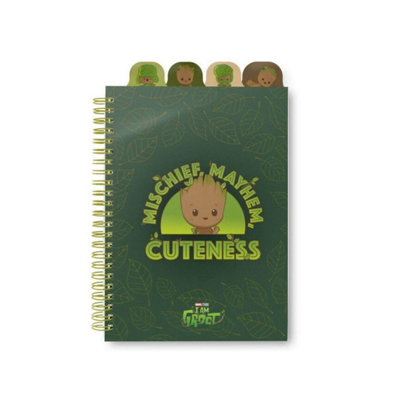 Grupo Erik Marvel Groot A5 Notebook With Dividers - Green - Image 7