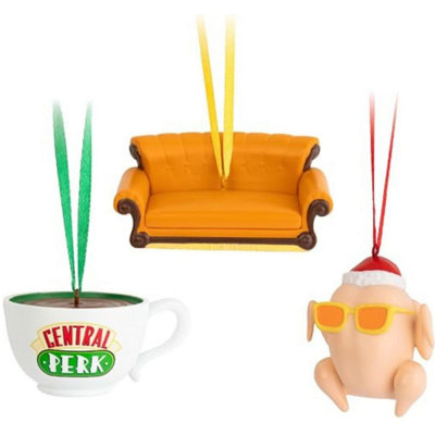 Grupo Erik Christmas Ornaments - Friends Gifts TV Show | Christmas Tree Decorations Set Of 3 - Cup, Turkey, Sofa - Friends Merchandise, Xmas Decorations For Tree - Image 7