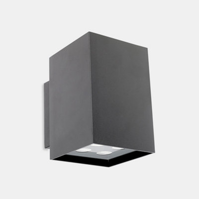 Luminosa Lighting Luminosa Afrodita Outdoor Led Up Down Light Urban Grey Ip55 17.4W 4000K from B&Q