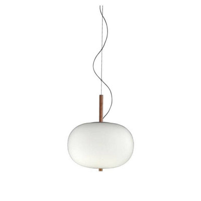 B&Q -  Luminosa Ilargi Led Globe Ceiling Pendant Matt White Light Ash Phase Cut Dimming 32Cm 1315Lm 2700K