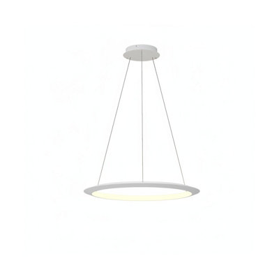 Luminosa Lighting Luminosa Circular Inward 64Cm Integrated Led Pendant Ceiling Light White 39W 2700K Dali Dimmming from B&Q