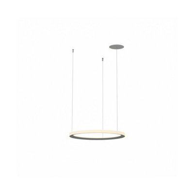 Luminosa Lighting Luminosa Circular Outward Recessed 118Cm Integrated Led Pendant Ceiling Light White 72W 2700K Dali Dimmming from B&Q