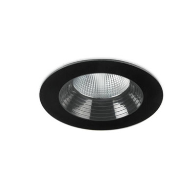 Luminosa Lighting Luminosa Dako Outdoor Led Recessed Downlight Black 8Cm 695Lm 3000K Ip65 from B&Q