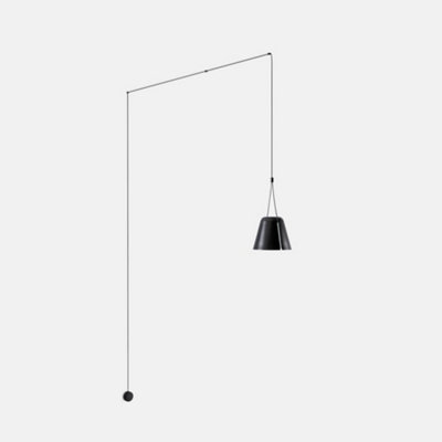 Luminosa Lighting Luminosa Attic Wall Light Matt Black 1X E27 from B&Q