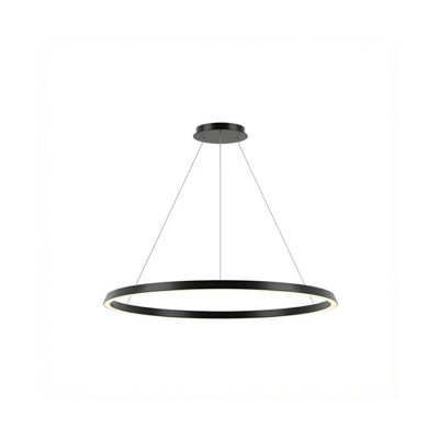 Luminosa Lighting Luminosa Circular Downward Surface 120Cm Home Black Led 60W 2700K Dali Dimmming from B&Q
