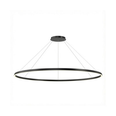Luminosa Lighting Luminosa Circular Downward Surface 206Cm Home Black Led 108W 2700K Dali Dimmming from B&Q