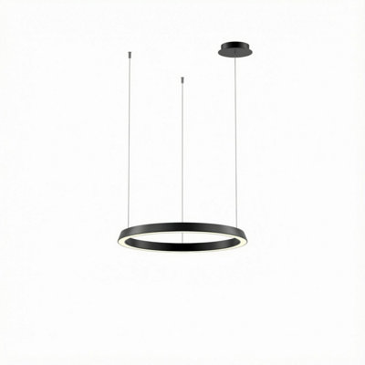Luminosa Lighting Luminosa Circular Downward Recessed 62Cm Home Black Led 33W 4000K Dali Dimmming from B&Q