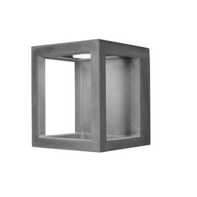 Luminosa Lighting Luminosa Box Outdoor Led Wall Fixture Urban Grey Ip65 4W 4000K 208Lm from B&Q