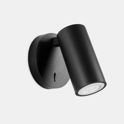 Luminosa Lighting Luminosa Simply Single Spotlight Wall Lamp Black Gu10 from B&Q
