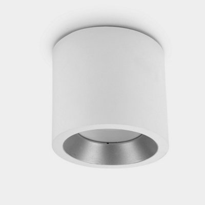 Luminosa Lighting Luminosa Cosmos Outdoor Led Surface Mounted Downlight Small White Ip65 12W 4000K from B&Q