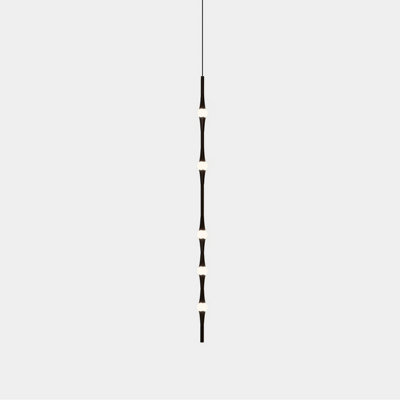 B&Q -  Luminosa Dew Slim Pendant Ceiling Light 99.2Cm Black Led 13W 2700K Dali Dimming