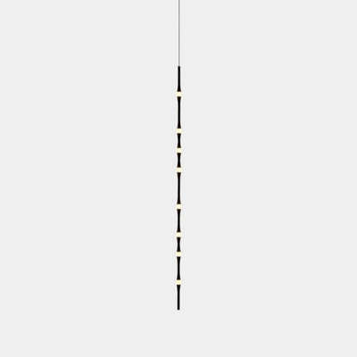 B&Q -  Luminosa Dew Slim Pendant Ceiling Light 170Cm Black Led 21.1W 2700K Dali Dimming