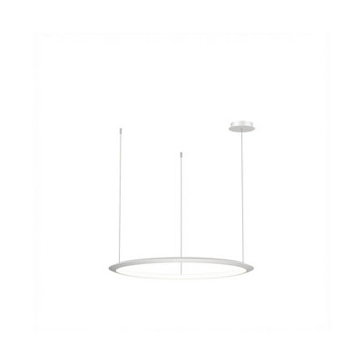 Luminosa Lighting Luminosa Circular Inward Recessed 92Cm Integrated Led Pendant Ceiling Light White 53W 2700K Dali Dimmming from B&Q