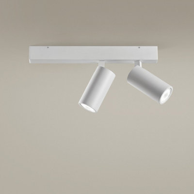 Luminosa Lighting Luminosa Simply Twin Spotlight White Gu10 7W from B&Q