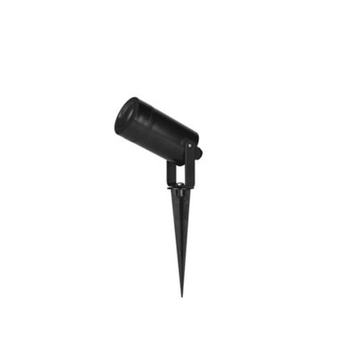 Luminosa Lighting Luminosa Jumbo Outdoor Spotlight Spike Black Ip65 Gu10 7W from B&Q
