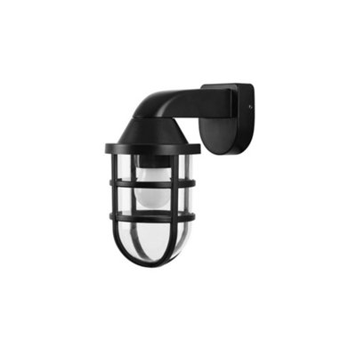 Luminosa Lighting Luminosa Corande Outdoor Wall Fixture Black Ip44 E27 40W from B&Q