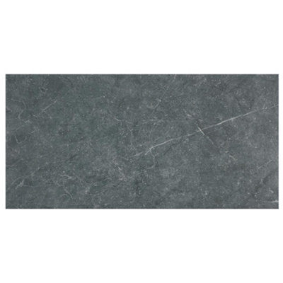 Sorrento Anthracita Matt Natural Stone Effect Porcelain Indoor Wall & Floor Tile Sample from B&Q