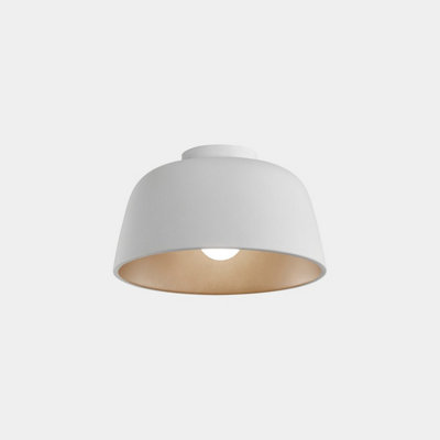 B&Q -  Luminosa Miso 29Cm Bowl Semi Flush Ceiling Light White E27 15W