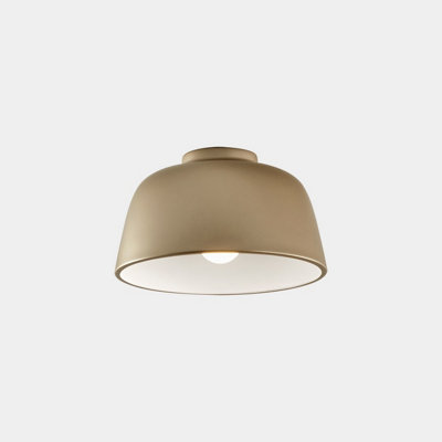 B&Q -  Luminosa Miso 29Cm Bowl Semi Flush Ceiling Light Gold E27 15W