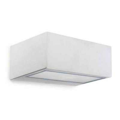 Luminosa Lighting Luminosa Nemesis Outdoor Led Up Down Light WhiteOpal Ip65 10.5W 2700K from B&Q