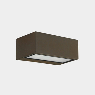 Luminosa Lighting Luminosa Nemesis Outdoor Led Up Down Light BrownOpal Ip65 10.5W 2700K from B&Q