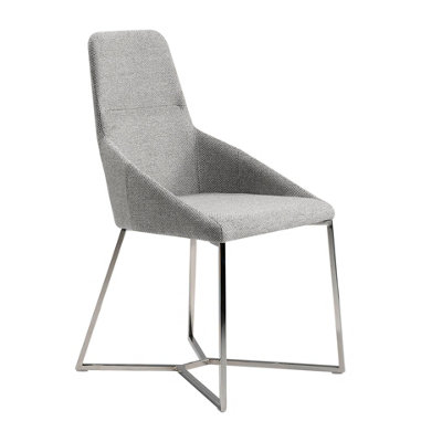 Stylish Grey Fabric Dining Chair By Angel Cerda from B&Q
