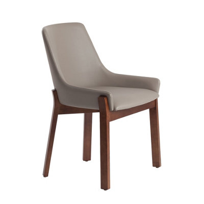 Rackhams Dark Mink Leatherette Chair 4017 - Image 3