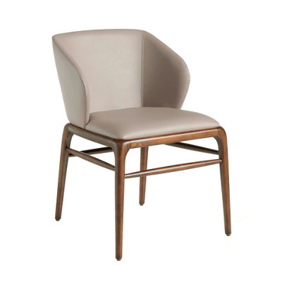 B&Q -  Stylish Dark Mink Leatherette Dining Chair