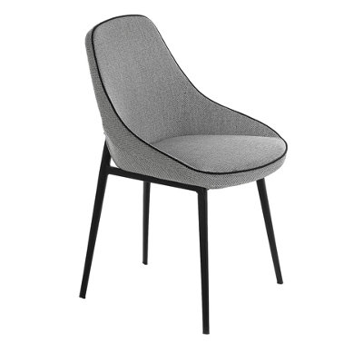 Angel Cerdá Grey Fabric Chair 4082 - Image 3