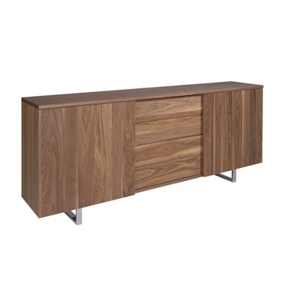 Modern Walnut And Chrome SideboardModel 3056 By Angel Cerda S.l. from B&Q