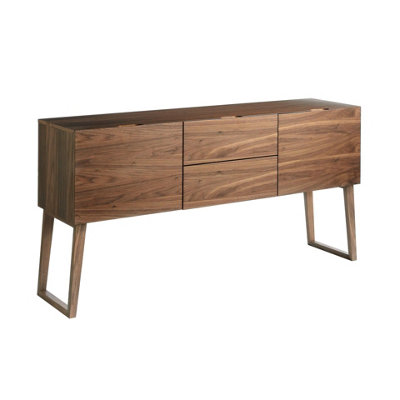 Angel Cerda Elegant Walnut Sideboard With Ample Storage Extra Large
