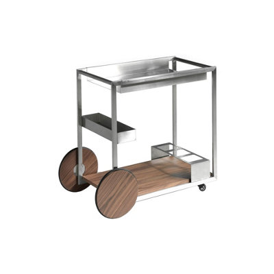Angel Cerdá Minibar Trolley Steel And Walnut 3116 - Image 3