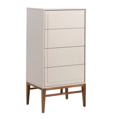 Angel Cerda Modern Beige And Walnut Wood Chiffonier For Stylish Storage from B&Q