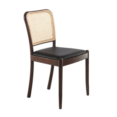 Angel Cerdá Black Rattan And Leatherette Chair 4094 - Image 3