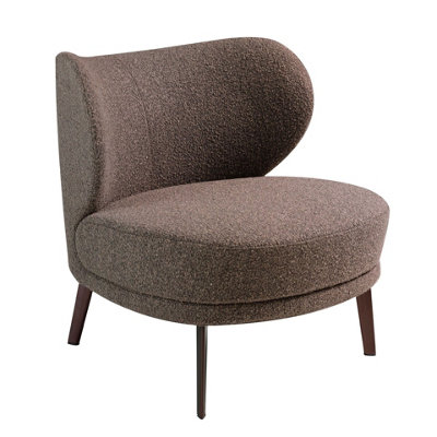 Angel Cerda Stylish Brown Fabric Armchair For Modern Interiors from B&Q