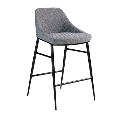 Angel Cerda Unisex Grey Fabric Kitchen Stool 49X53x90 Cm | : Size 49 - Image 3