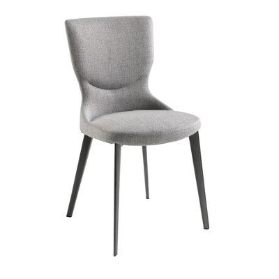 Stylish Grey Fabric Dining Chair By Angel Cerda from B&Q