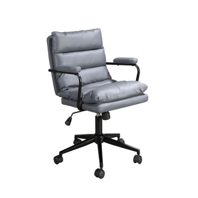 Angel Cerda Grey Modern Fabric Office Swivel Chair For Ultimate Comfort